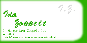 ida zoppelt business card